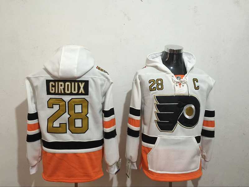 Philadelphia Flyers #28 Claude Giroux White All Stitched Hoodie Sweatshirt,We sell and wholesale Philadelphia Flyers #28 Claude Giroux White All Stitched Hoodie Sweatshirt on line form chian!